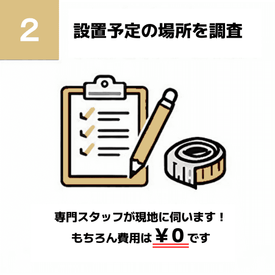 導入ステップ2: 設置予定の場所を調査